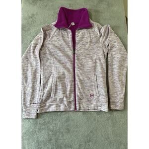 UNDER ARMOUR STORM SHERPA LINED COLDGEAR FULL ZIP JACKET PINK PURPLE WOMENS M